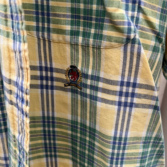 Tommy Hilfiger Men Button Down Plaid Shirt | Large - Picture 5 of 8